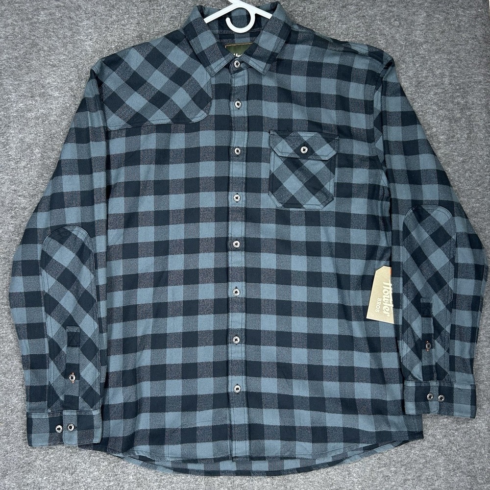 Howler Bros Shirt Mens XL Harker's Flannel Mette Plaid Nightshade NWT